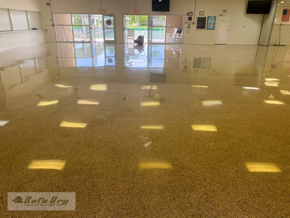 Bradenton commercial terrazzo3 Commercial Diamond polished terrazzo