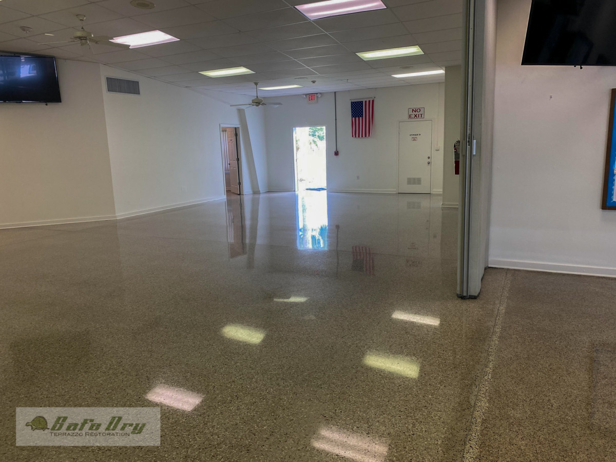 Bradenton commercial terrazzo6 Commercial Diamond polished terrazzo